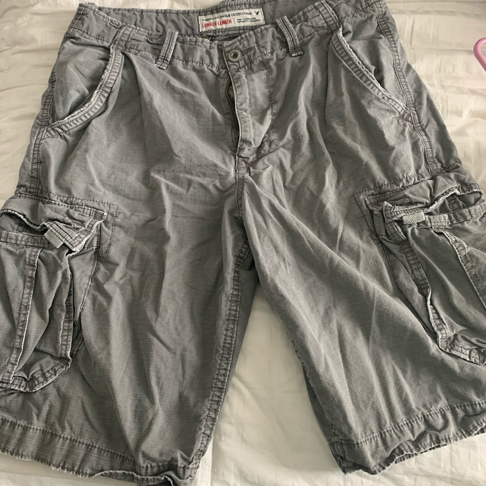 AE Longer Length Cargo Shorts